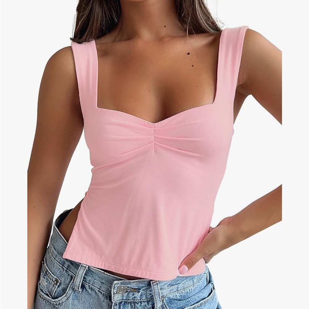 Amazon pink crop top size M